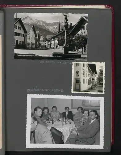 Fotoalbum 118 Fotografien, Ansicht Nürnberg, Urlaubsreise US-Soldat von Berlin-Innsbruck, mit Flugreise 1954