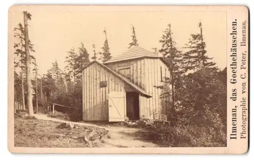 Fotografie C. Peter, Ilmenau, Ansicht Ilmenau, Partie am Goethehäuschen