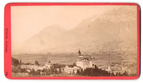 Fotografie Baldi & Würthle, Salzburg, Ansicht Innsbruck, Blick auf das Schloss Ambras