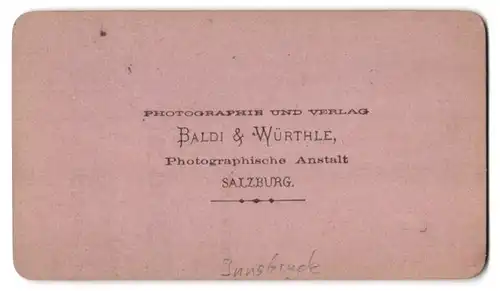 Fotografie Baldi & Würthle, Salzburg, Ansicht Innsbruck, Blick auf das Schloss Ambras