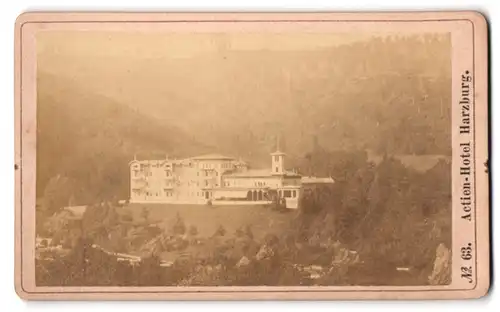 Fotografie G. Niemeyer, Ilsenburg, Ansicht Bad Harzburg, Blick zum Actien Hotel