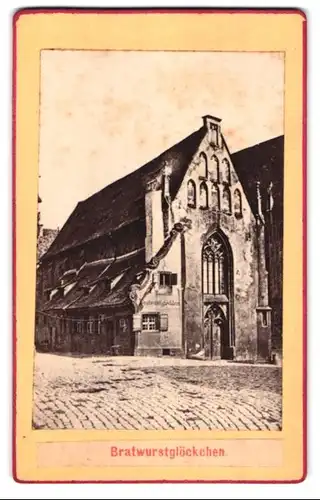 Fotografie unbekannter Fotograf, Ansicht Nürnberg, Parie am Bratwurtsglöckchen