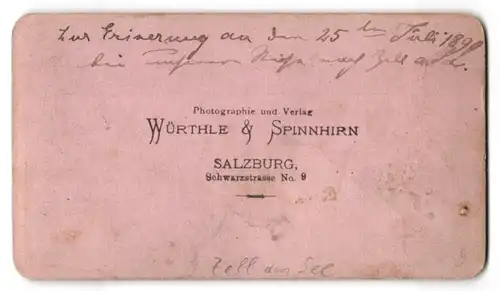 Fotografie Würthle & Spinnhirn, Salzburg, Ansicht Zell am See, Partie am Hotel auf der Schmittenhöhe, 1899