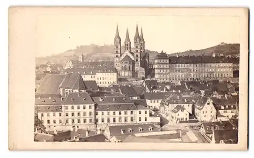 Fotografie unbekannter Fotograf, Ansicht Bamberg, Blick auf die Stadt mit dem Bamberger Dom