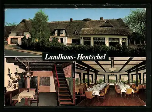 AK Owschlag über Rendsburg, Hotel Landhaus Hentschel, Innenansichten