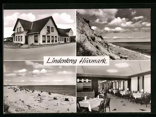 AK Karby-Hüxmark, Pension Lindenkrog, Innenansicht, Strandpartie