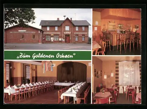 AK Timmaspe, Gasthaus Zum goldenen Ochsen, Dorfstr. 9, Innenansichten