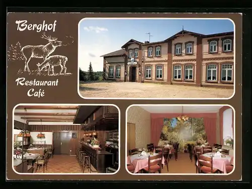 AK Ascheffel, Restaurant-Cafe Berghof, Innenansichten