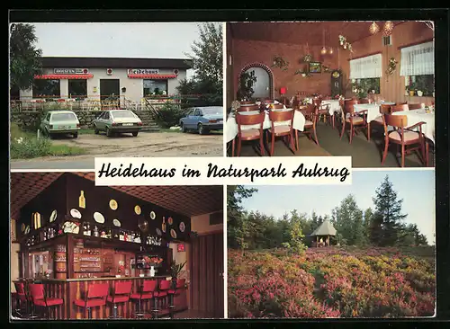 AK Aukrug-Homfeld, Gasthaus Heidehaus, Innenansichten