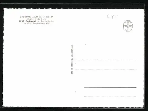 AK Gross-Buchwald bei Bordesholm, Gasthaus zum Alten Fritz, Innenansichten