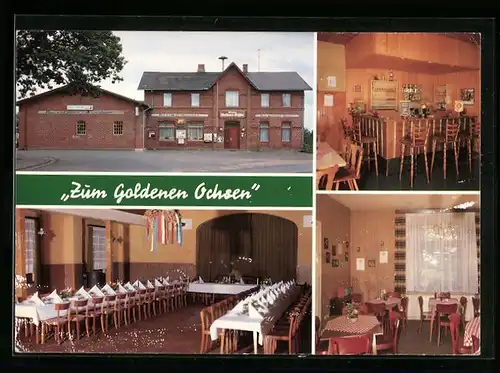 AK Timmaspe, Gasthaus Zum goldenen Ochsen, Dorfstrasse 9, Innenansichten