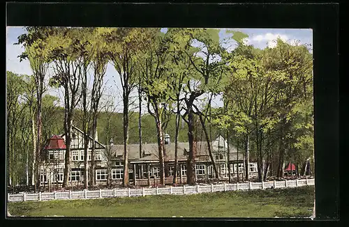 AK Bad Schwartau, Gastwirtschaft Waldhalle, Inh. Otto Witt