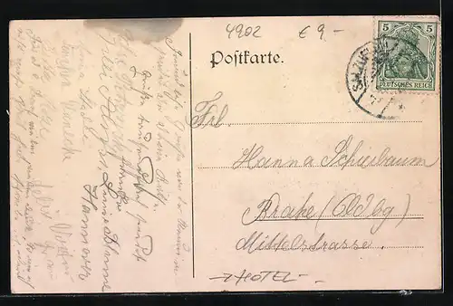 AK Bad Salzuflen, Villa Heimburg, Hotel-Kurpension u. Erholungsheim Ilse