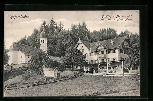 AK Kiefersfelden, Gasthof z. Messnerwirt, Inh. Seb. u. Anna Mayer