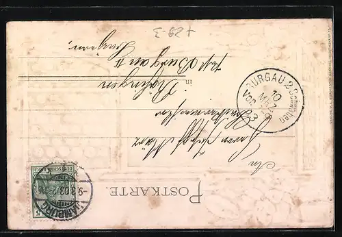 Passepartout-Lithographie Hamburg-Neustadt, Partie am Jungferstieg