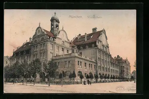 AK München, Blick zur Stielerschule