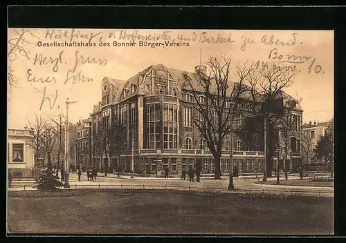AK Bonn, Gesellschaftshaus des Bonner Bürger-Vereins