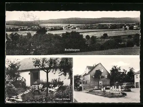 AK Rolfshagen, Pension Haus Bühne, Panorama