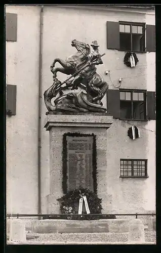 Foto-AK Lenzfried, Krieger-Denkmal