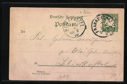 Lithographie Karlsruhe, Kriegerdenkmal, Marktplatz, Hoftheater