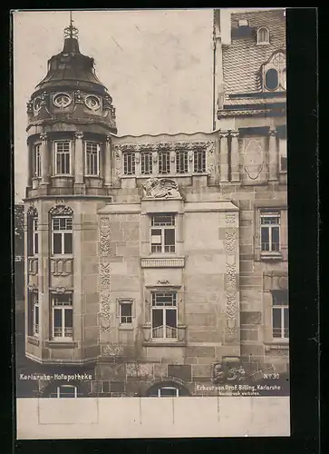 AK Karlsruhe, Hofapotheke Kaiserstrasse