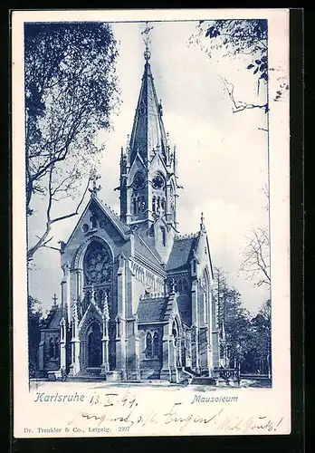 AK Karlsruhe, Partie am Mausoleum