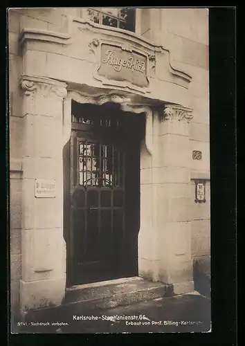 AK Karlsruhe, Augenklinik in der Stephanienstrasse 66