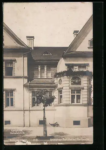 AK Karlsruhe, Haus in der Stabelstrasse 6 /8