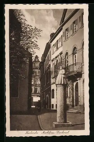 AK Karlsruhe, Marktfrau-Denkmal