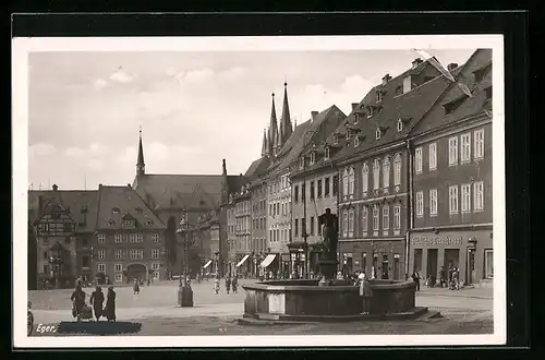 AK Eger, Platz mit Städt. Verkehrsamt