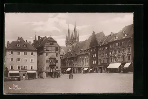 AK Eger, Blick über den Marktplatz