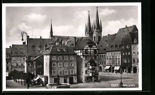 AK Eger, Blick über den Marktplatz