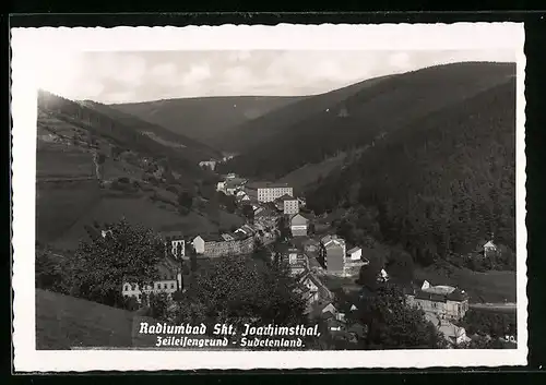 AK Sankt Joachimsthal, Radiumbad, Zeileisengrund