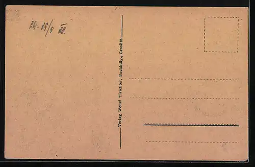 AK Graslitz, Teilansicht aus der Vogelschau