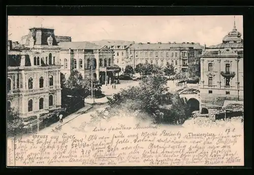 AK Eger, Blick über den Theaterplatz