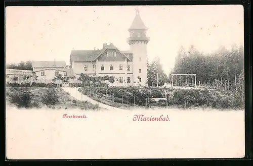 AK Marienbad, Blick zur Forswarte