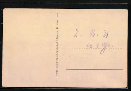 AK Breitenbach, Strassenpartie am Gasthaus Dreckschänke