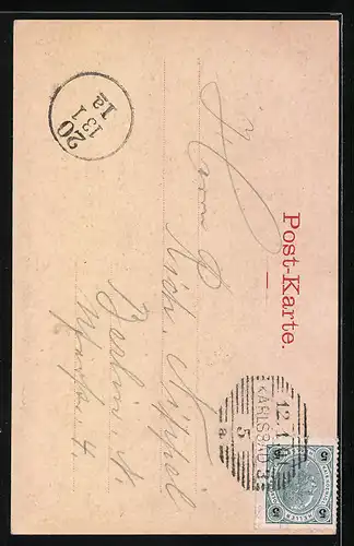 AK Karlsbad, Totalansicht der Russischen Kirche