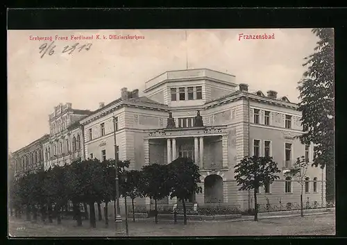 AK Franzensbad, Erzherzog Franz Ferdinand K.k. Offizierskurhaus
