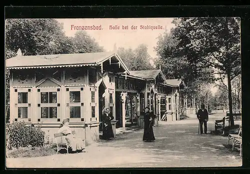 AK Franzensbad, Halle bei der Stahlquelle