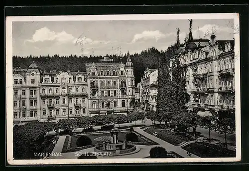 AK Marienbad, Schillerplatz