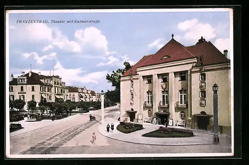 AK Franzensbad, Theater mit Kulmerstrasse