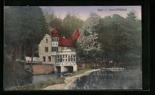 AK Eger, Cafe-Restaurant Insel-Mühlerl