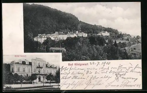 AK Bad Königswart, Hotel Buberl, Gesamtansicht