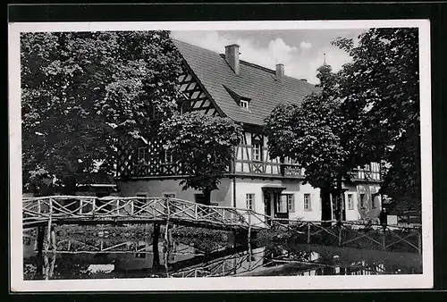 AK Franzensbad, Cafe-Restaurant und Mustergut Obere Stöckermühle