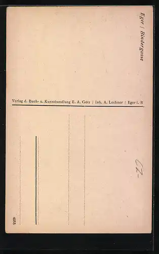 AK Eger, Partie in der Bindergasse