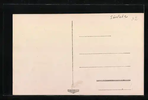 AK Graupen, Ortsansicht mit Rosenburg