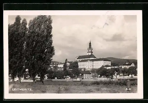 AK Leitmeritz, Blick zur Kathedrale