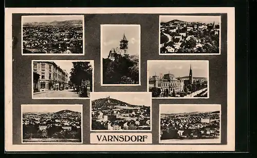 AK Warnsdorf / Varnsdorf, Ansichten aus der Ortschaft