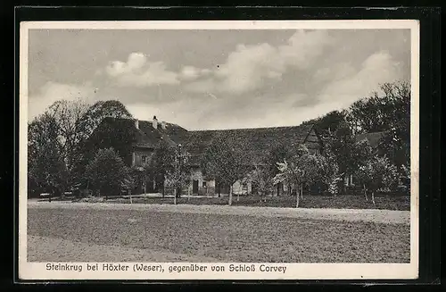 AK Höxter /Weser, Gasthaus Steinkrug